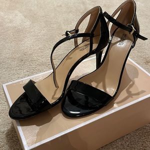 Michael Kors strappy heels, patent leather, size 9.5